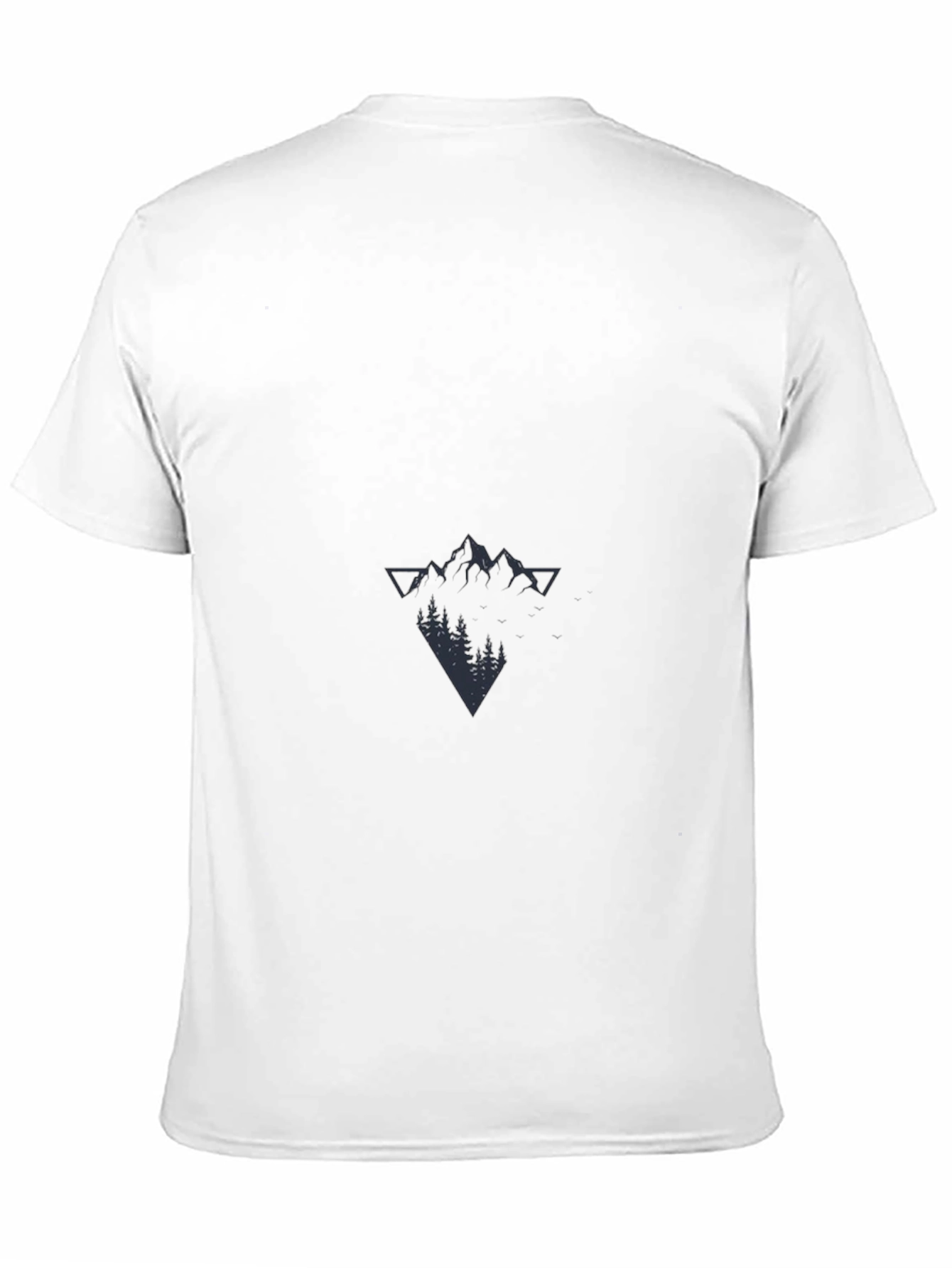 Mens Black Mountain Graphic Tee - Modern & Stylish