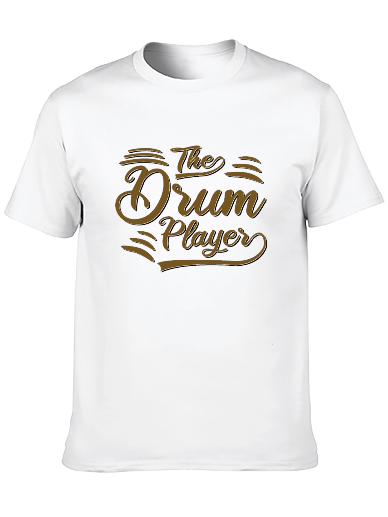 The Drum Player Graphic Tee - Black Cotton T-Shirt