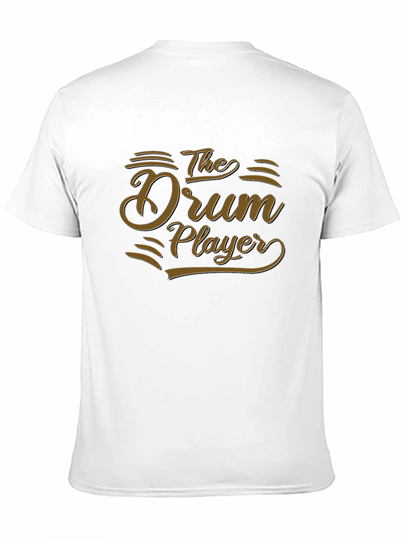 The Drum Player Graphic Tee - Black Cotton T-Shirt