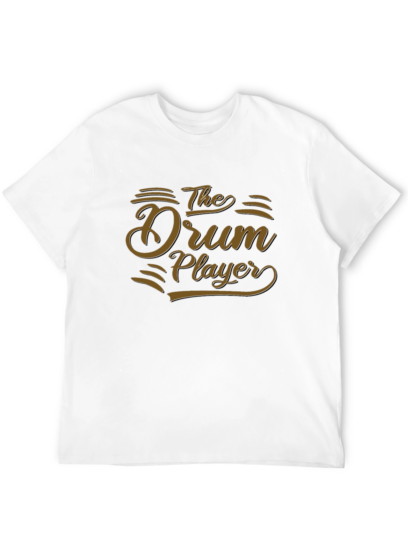 The Drum Player Graphic Tee - Black Cotton T-Shirt