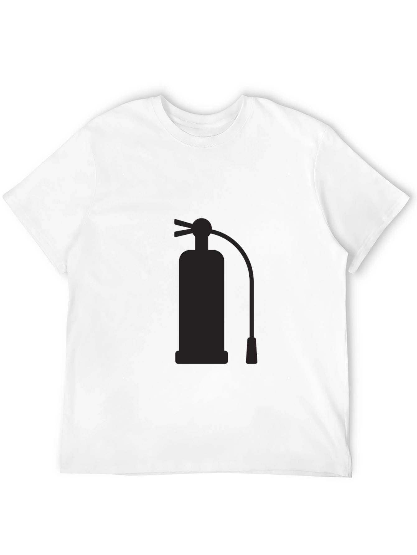 Black Fire Extinguisher Graphic T-Shirt