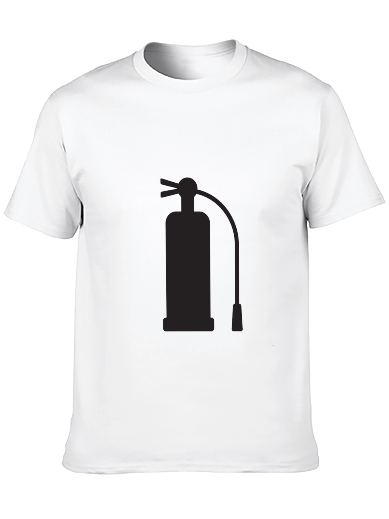 Black Fire Extinguisher Graphic T-Shirt