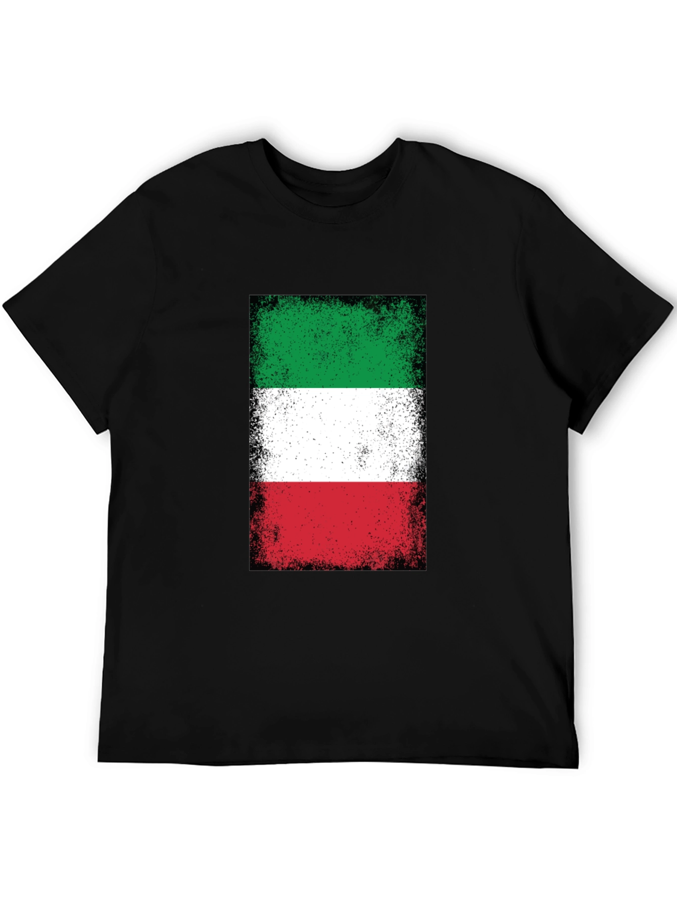 Italian Flag T-Shirt - Distressed Design