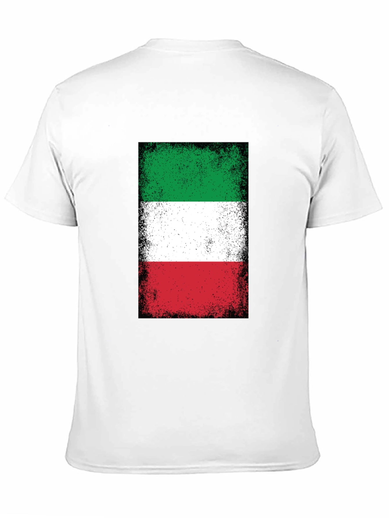 Italian Flag T-Shirt - Distressed Design