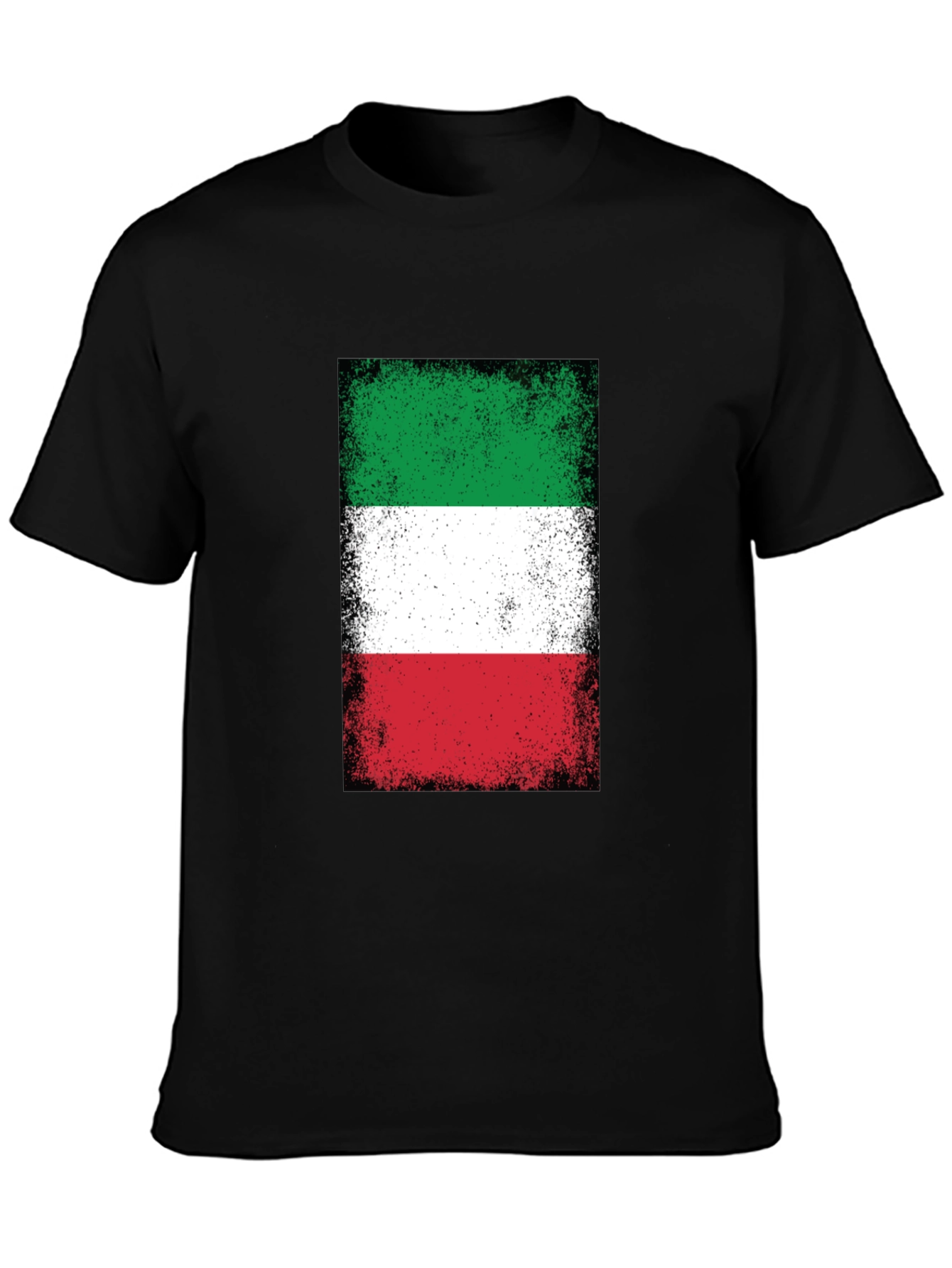 Italian Flag T-Shirt - Distressed Design
