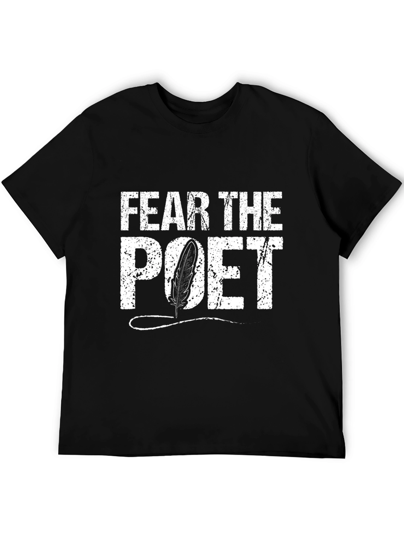 Fear The Poet Graphic Tee - Black Cotton T-Shirt
