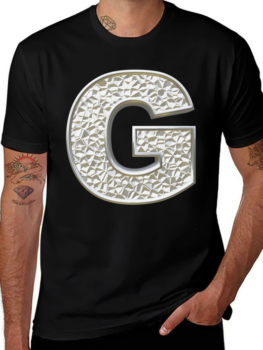 Letter G Stylish Black T-Shirt