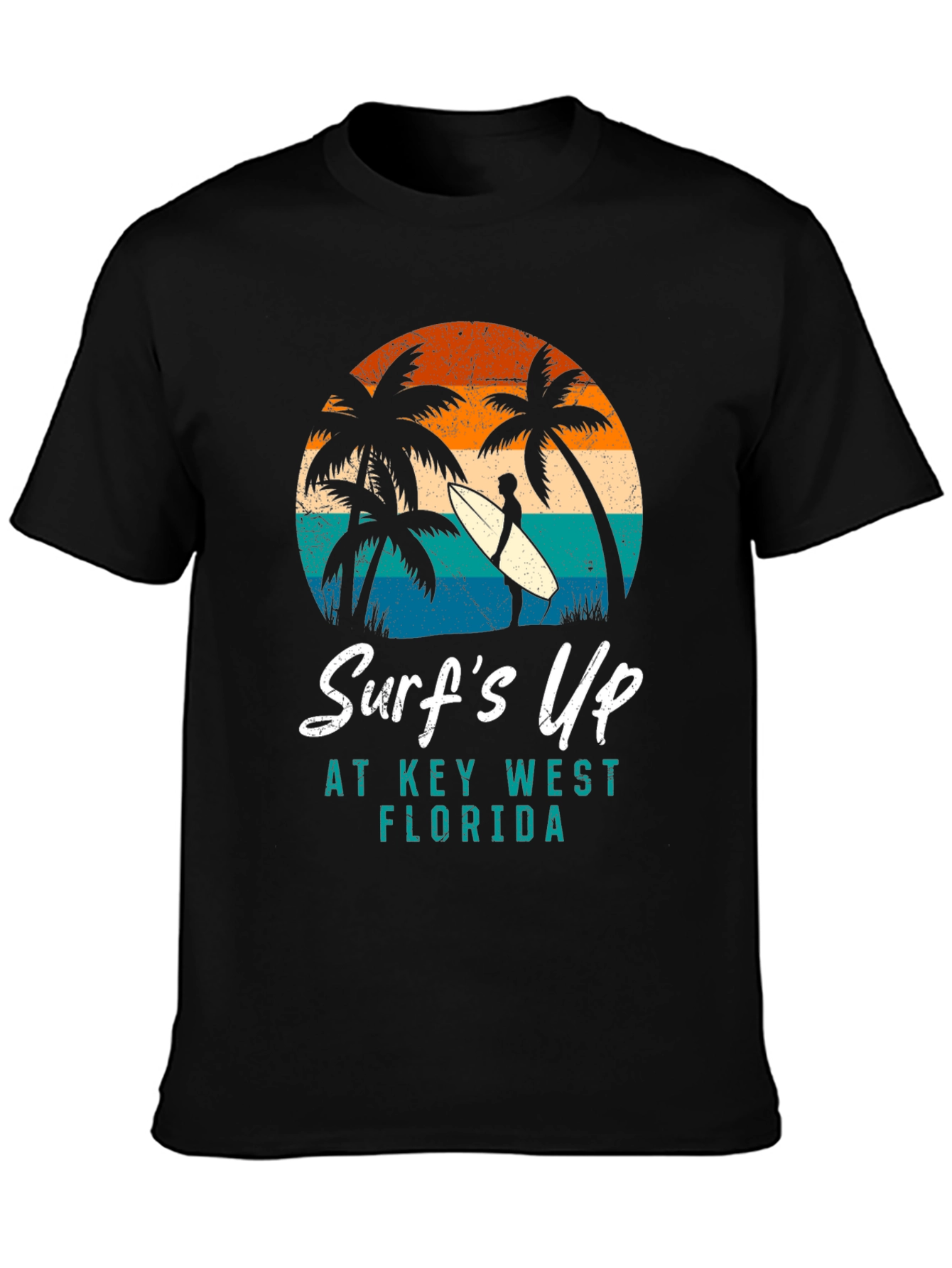 Surfs Up Key West Florida Tee