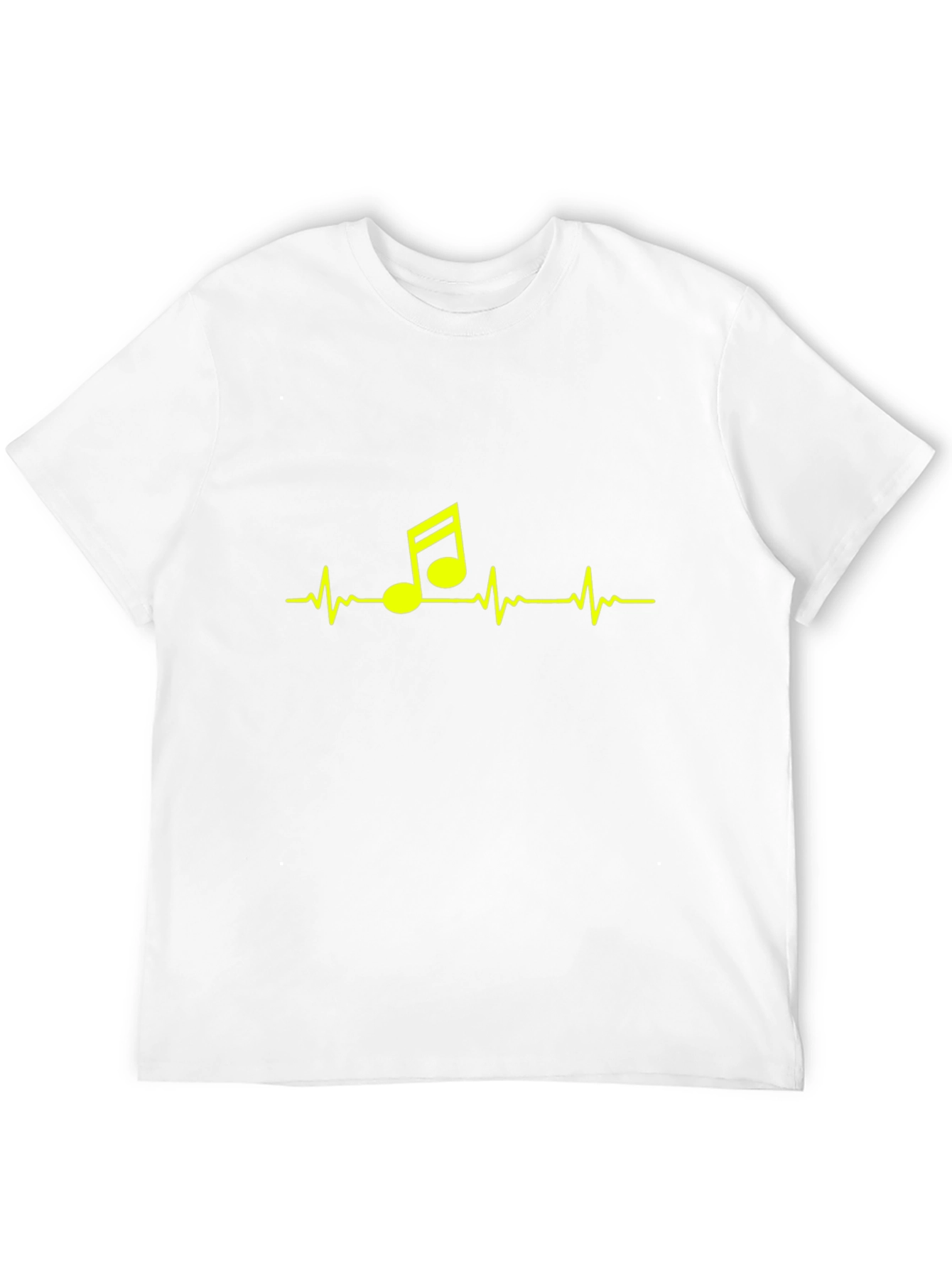Music Heartbeat Graphic Tee - Stylish Black T-Shirt