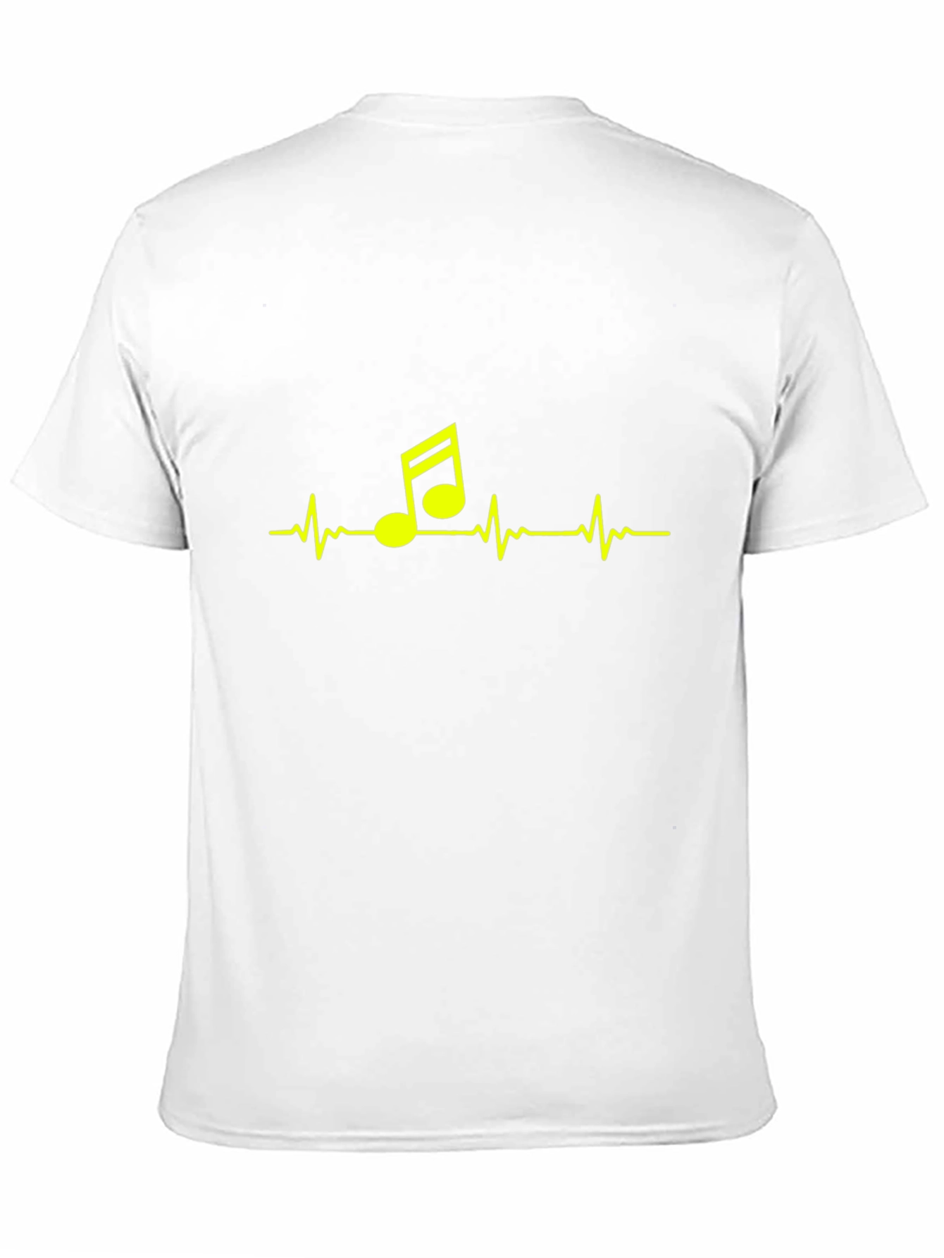 Music Heartbeat Graphic Tee - Stylish Black T-Shirt