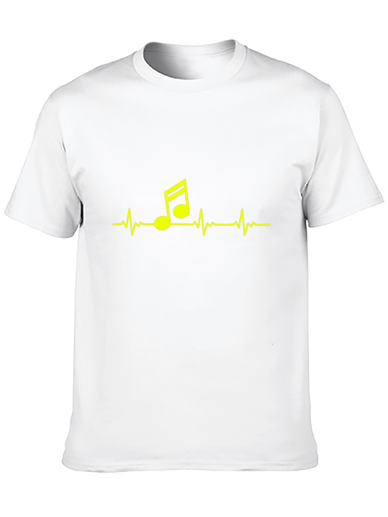 Music Heartbeat Graphic Tee - Stylish Black T-Shirt