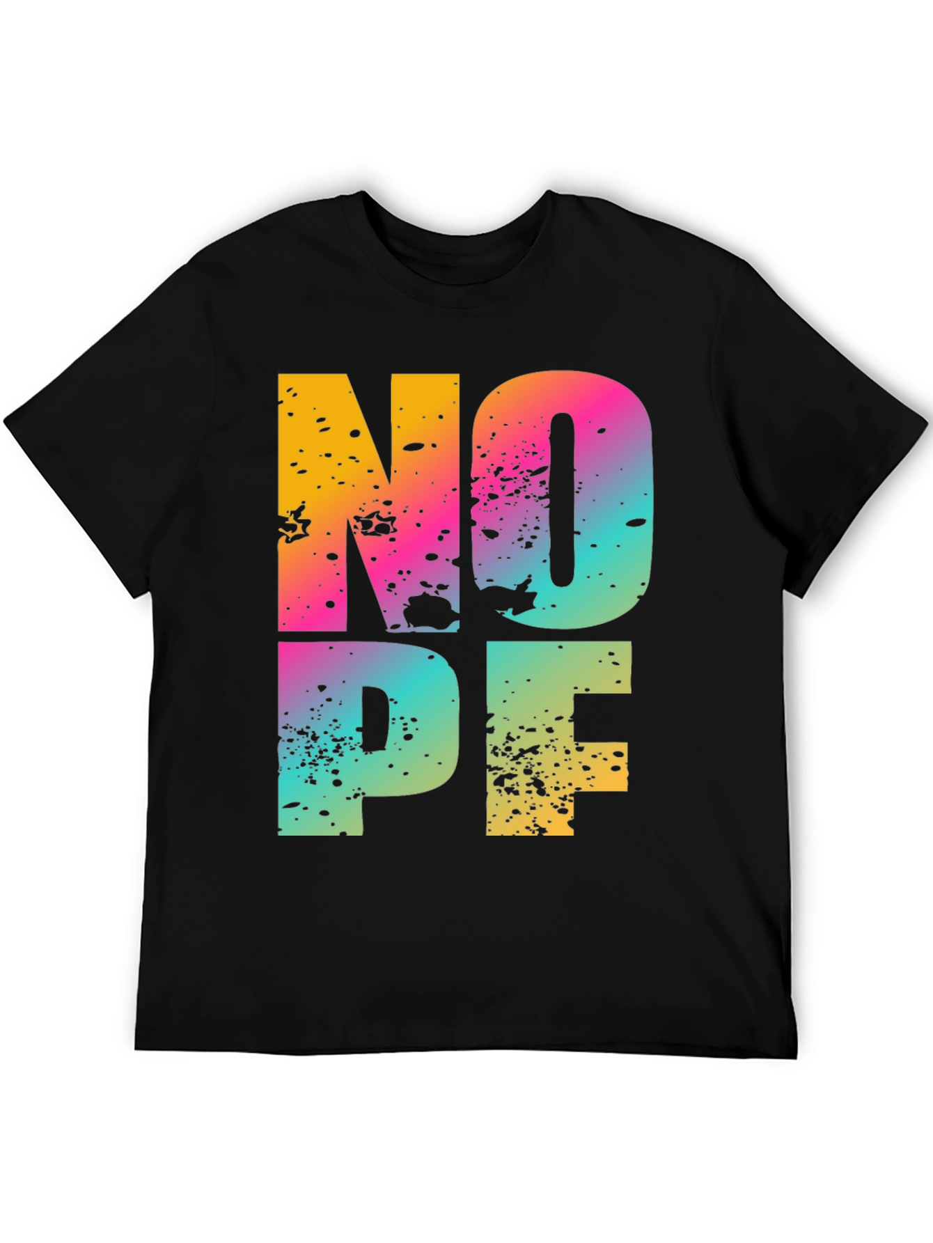 Colorful NOPE Graphic T-Shirt