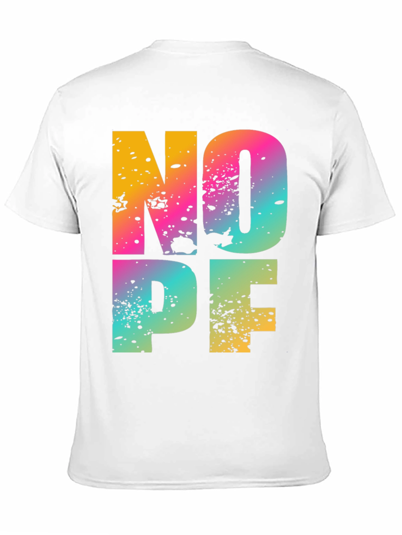 Colorful NOPE Graphic T-Shirt