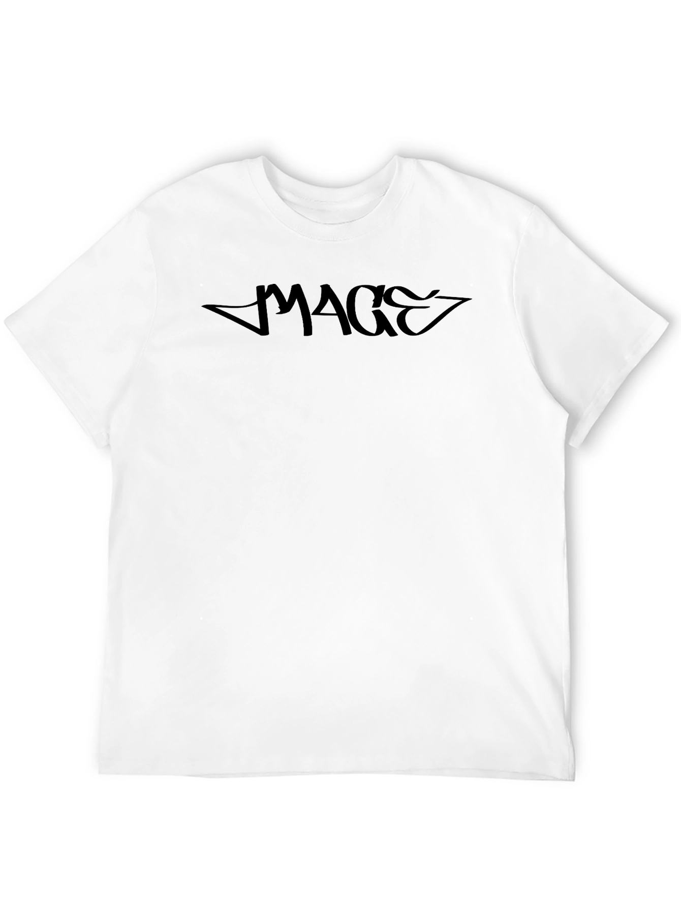 MAGE Black Graphic Tee - Casual Style