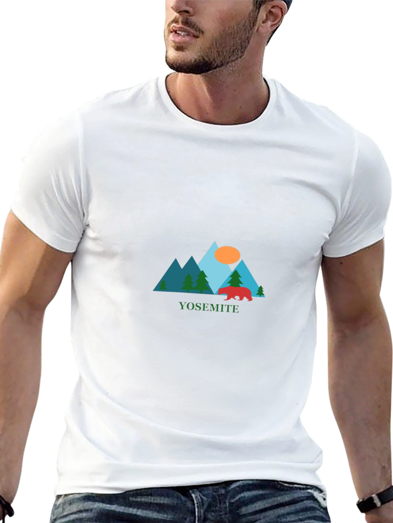 Yosemite Graphic Tee - Nature Inspired Black T-Shirt