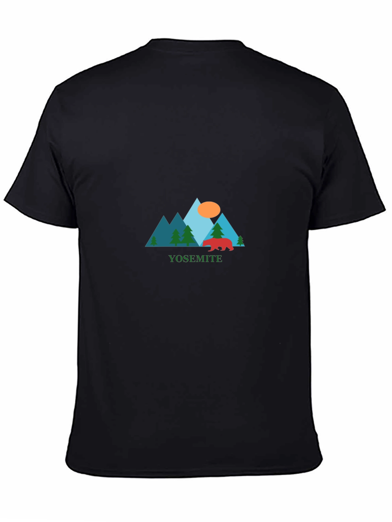 Yosemite Graphic Tee - Nature Inspired Black T-Shirt
