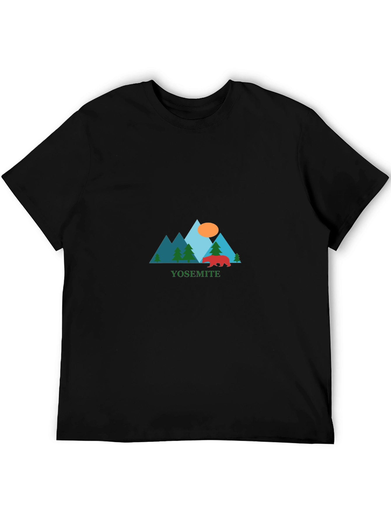Yosemite Graphic Tee - Nature Inspired Black T-Shirt