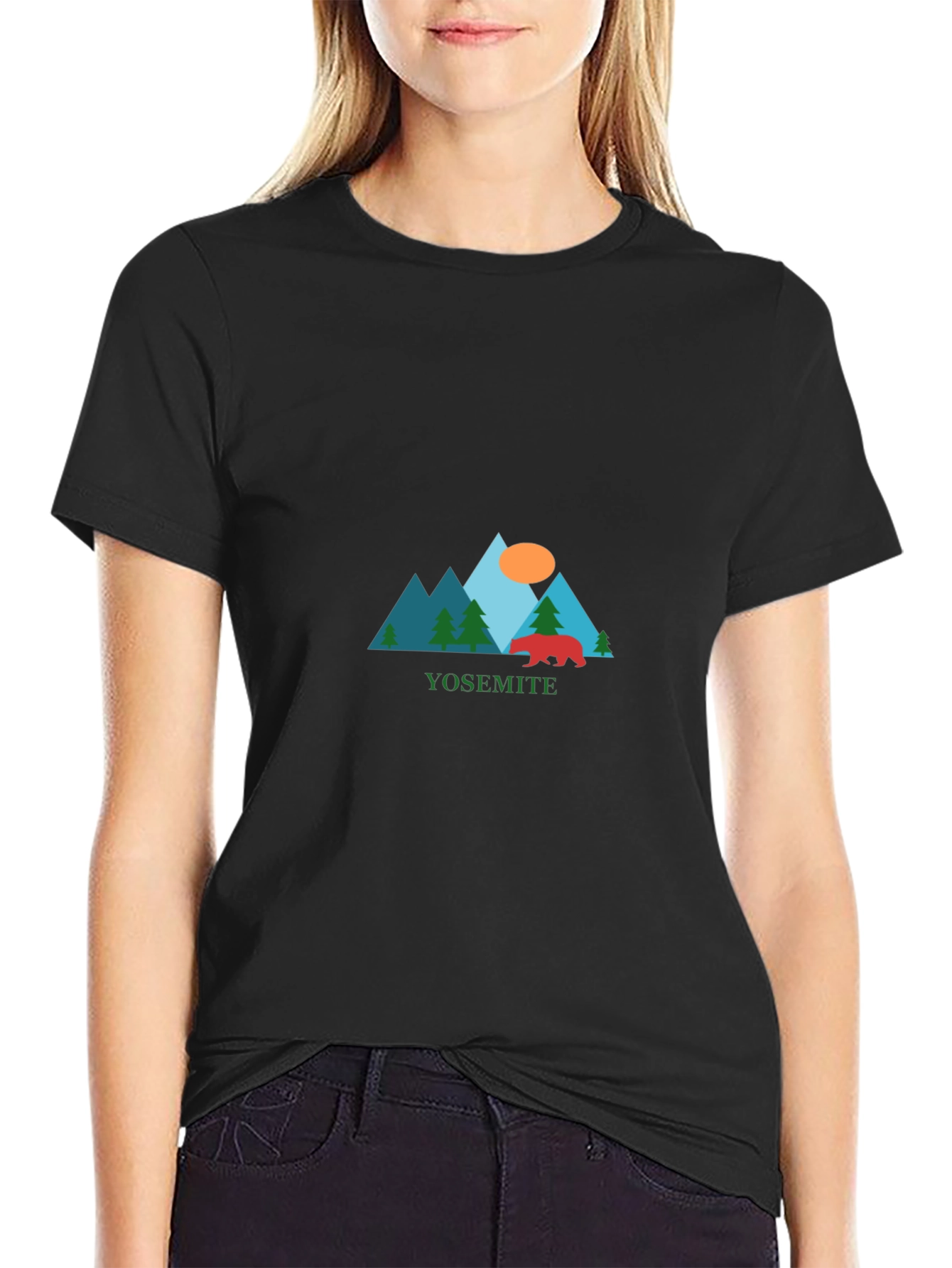 Yosemite Graphic Tee - Nature Inspired Black T-Shirt