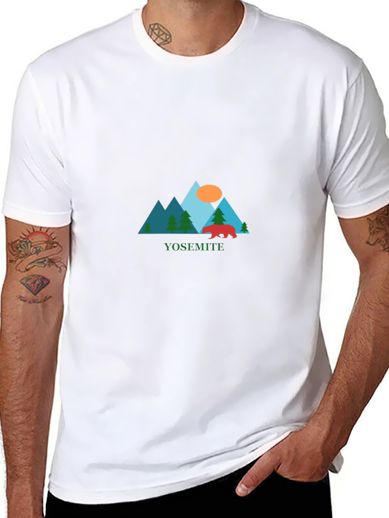 Yosemite Graphic Tee - Nature Inspired Black T-Shirt