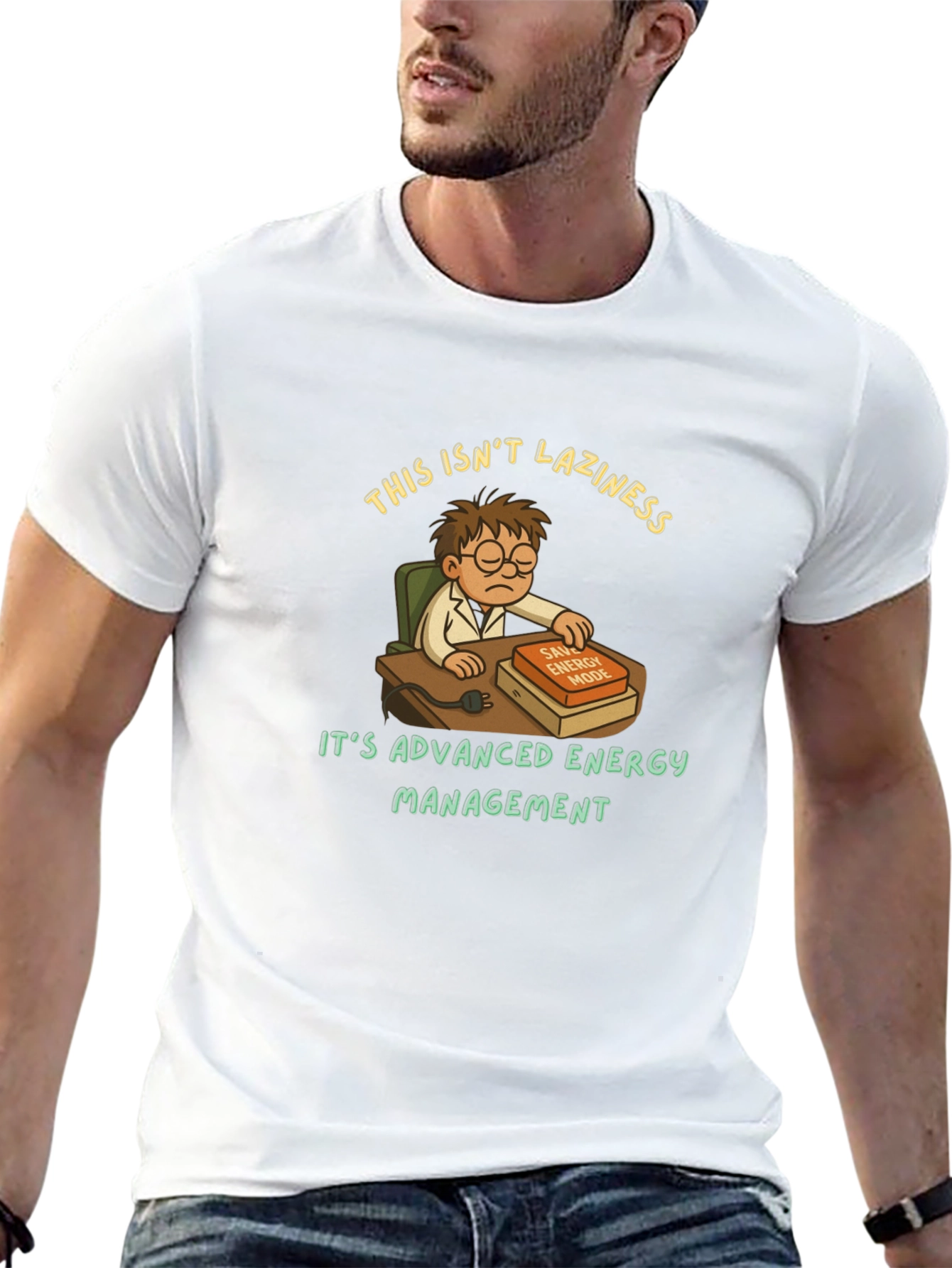 Funny Lazy Genius T-Shirt - Advanced Energy Management