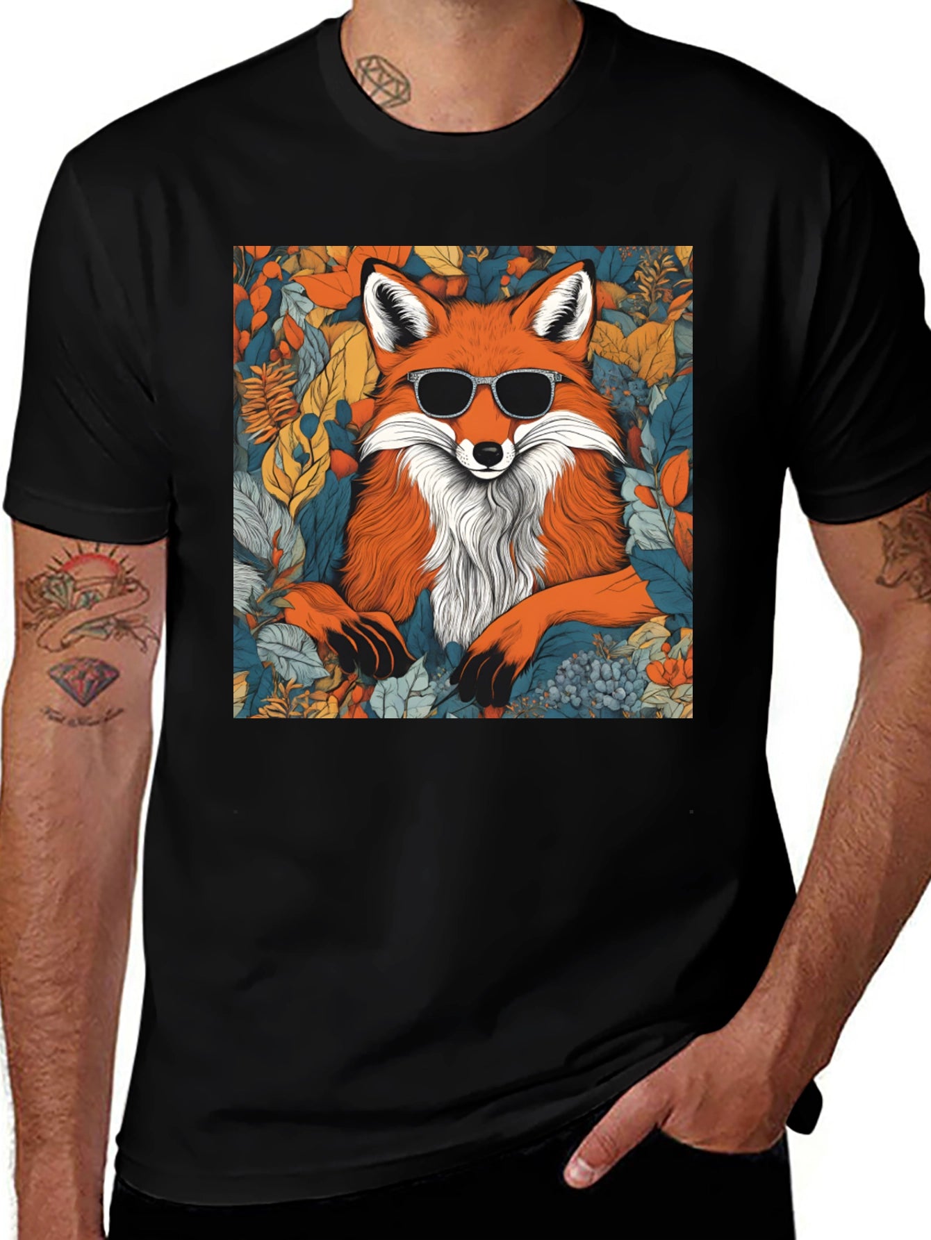 Cool Fox Graphic T-Shirt - Stylish Unisex Tee