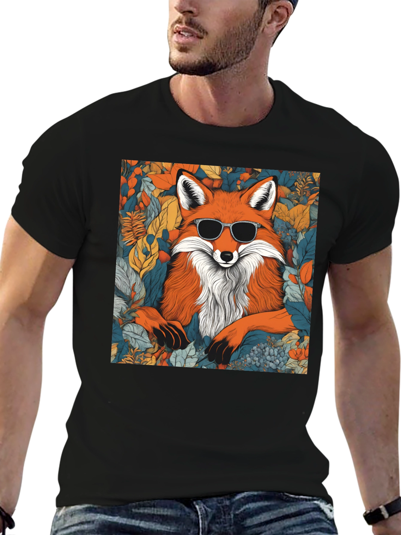 Cool Fox Graphic T-Shirt - Stylish Unisex Tee