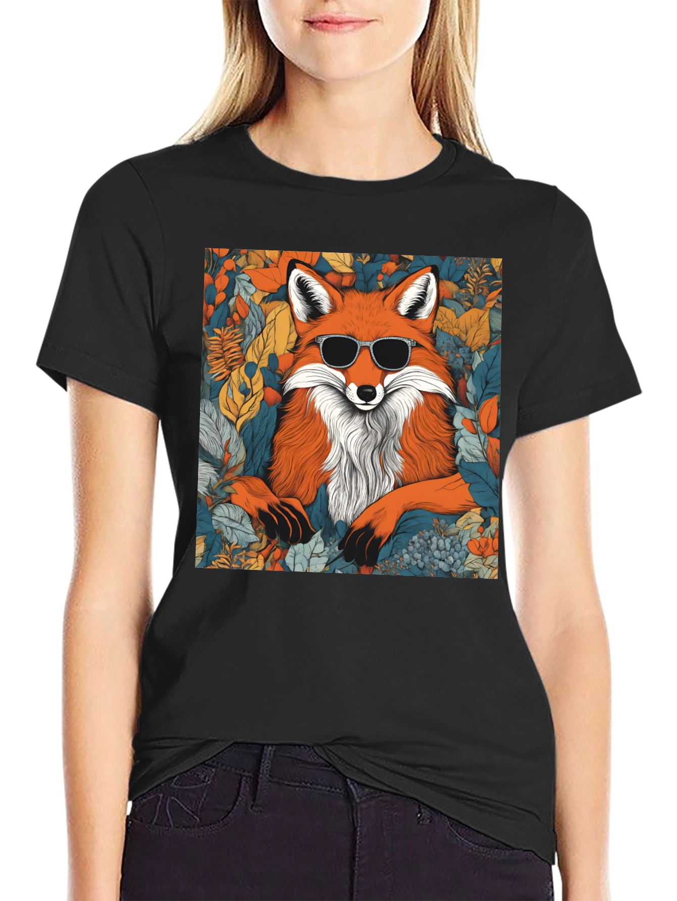 Cool Fox Graphic T-Shirt - Stylish Unisex Tee