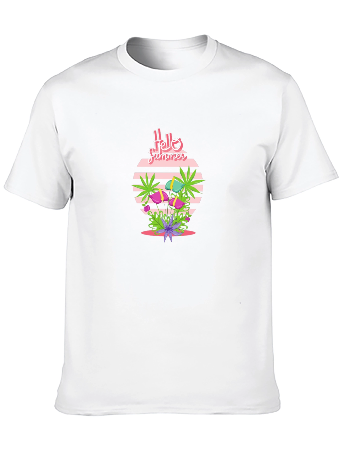 Hello Summer Graphic Tee - Black