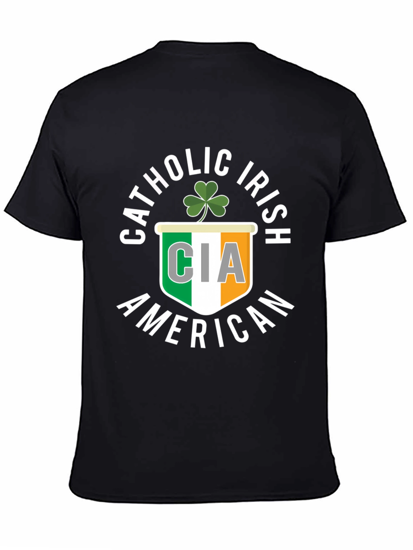 Catholic Irish American CIA Shamrock T-Shirt