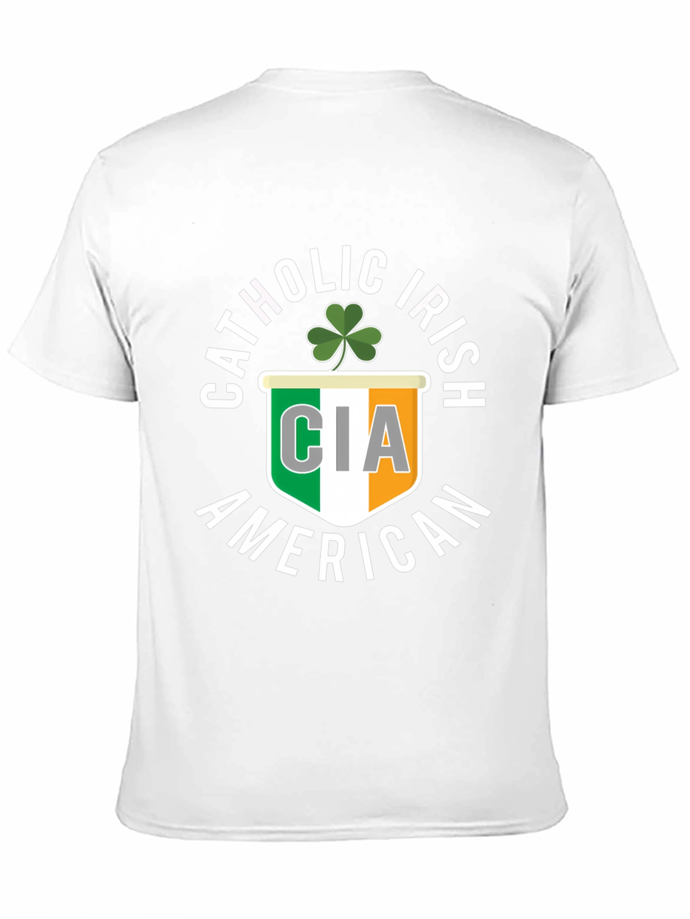 Catholic Irish American CIA Shamrock T-Shirt