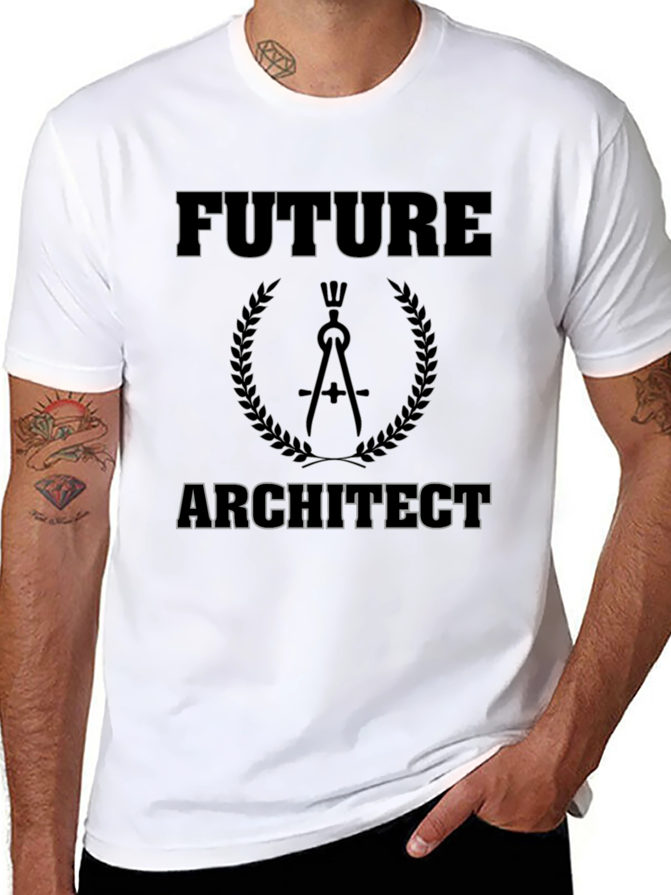 Future Architect T-Shirt - Black Graphic Tee