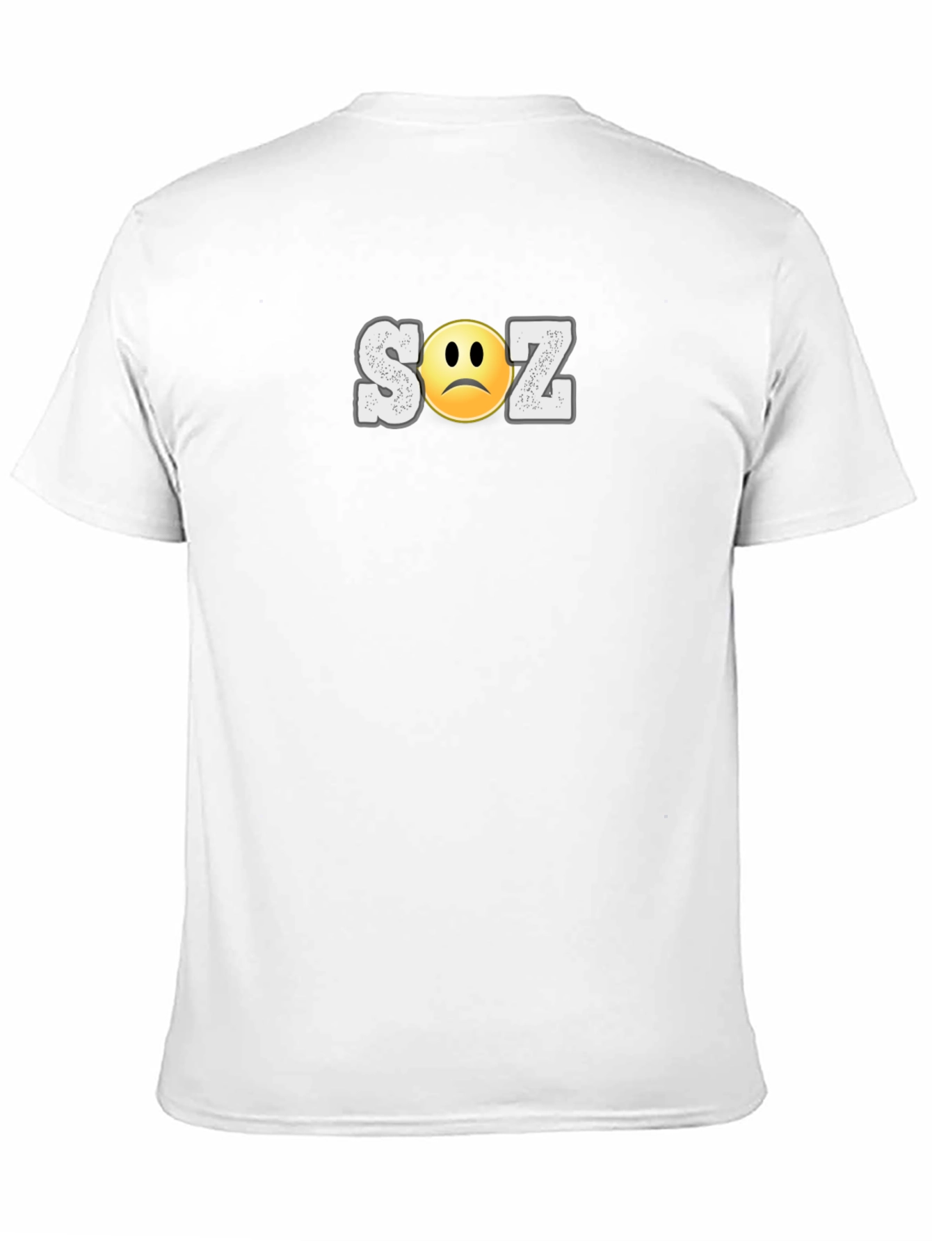 SOZ Sad Face Graphic T-Shirt - Black