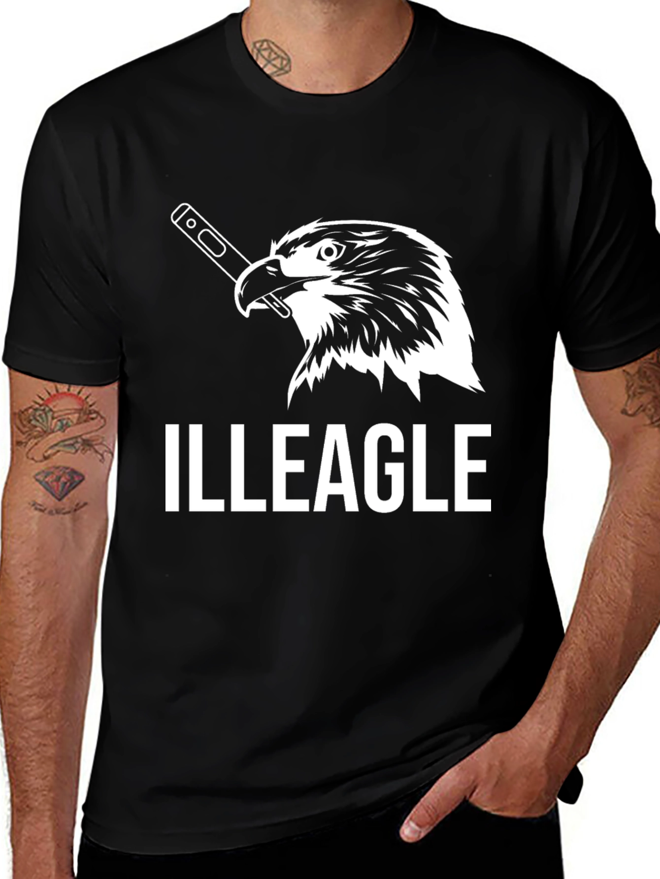 Illeagle T-Shirt - Funny Eagle Design