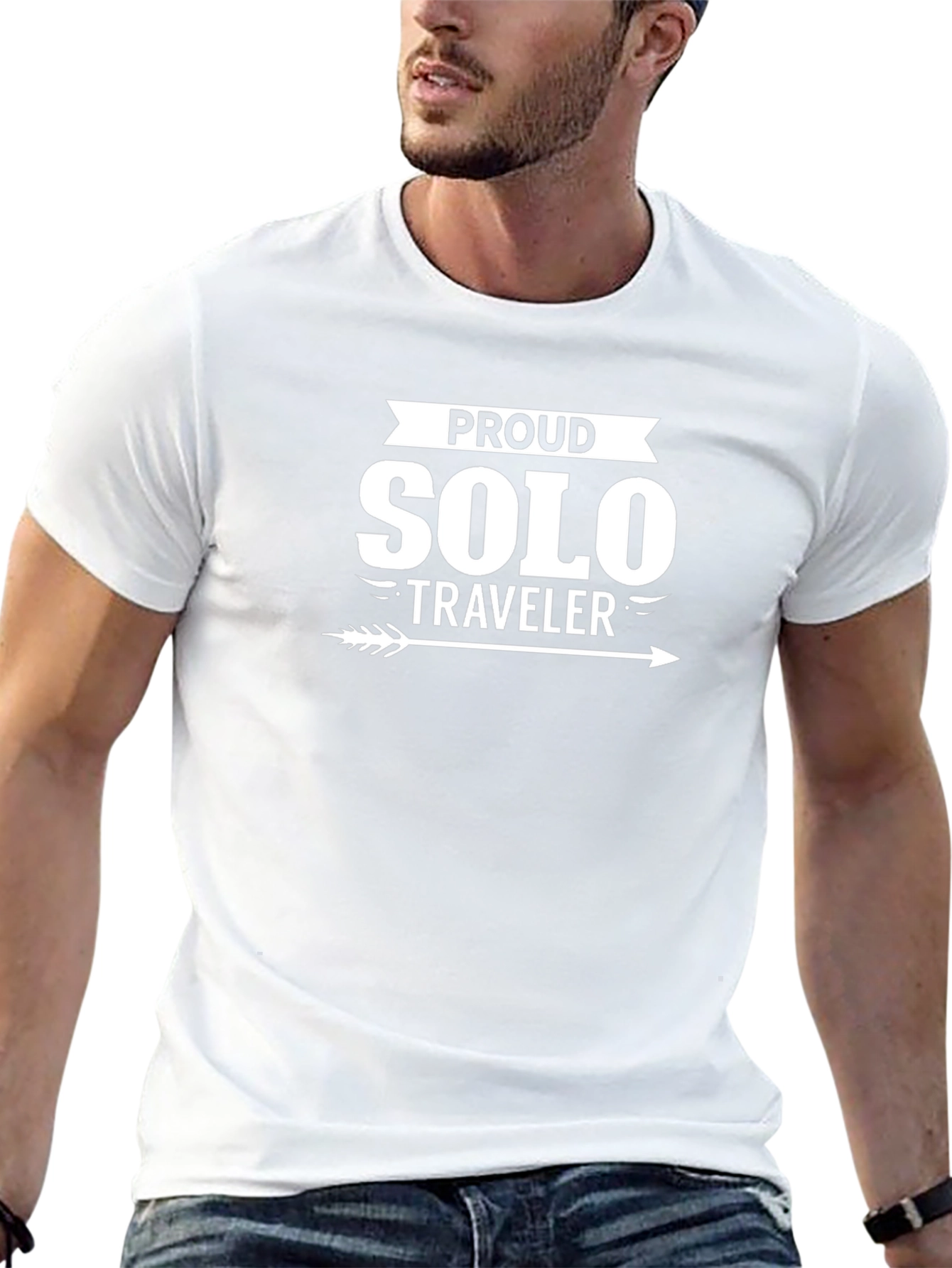 Proud Solo Traveler Black T-Shirt