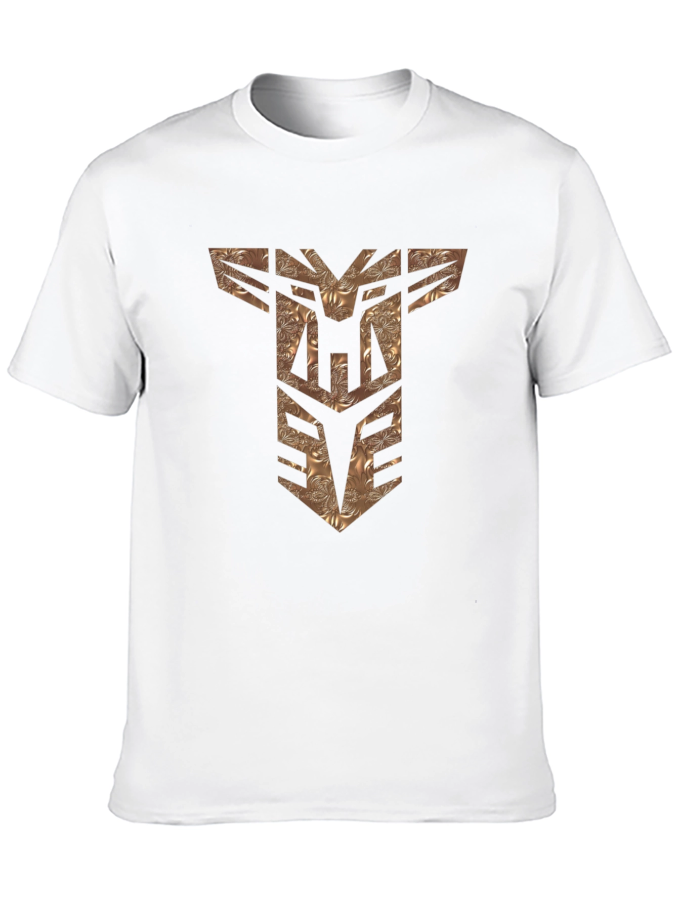 Textured Transformers Logo Black T-Shirt