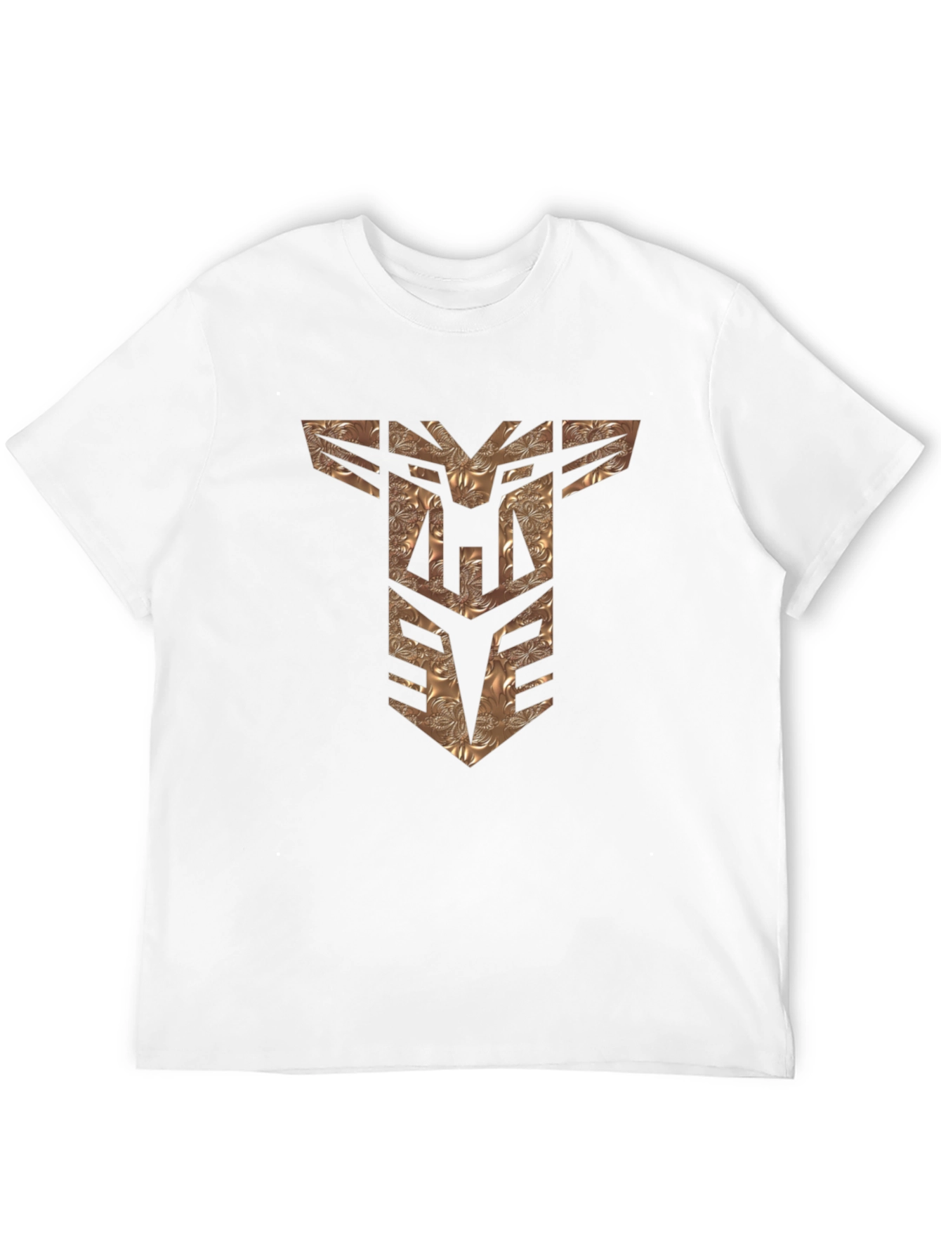 Textured Transformers Logo Black T-Shirt