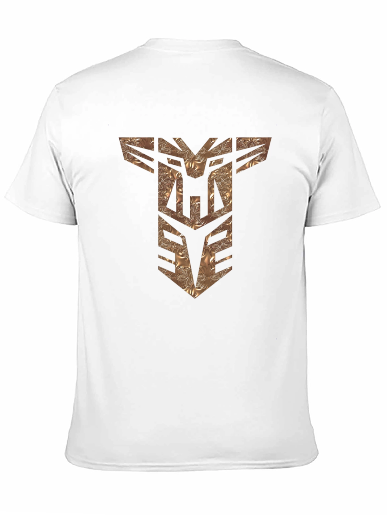 Textured Transformers Logo Black T-Shirt