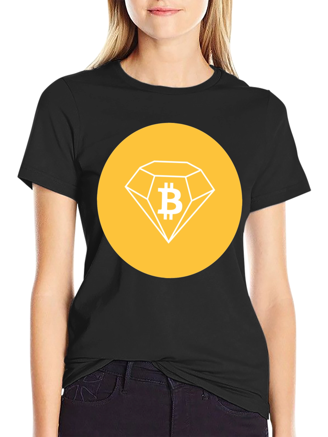 Bitcoin Diamond Black T-Shirt - Crypto Style
