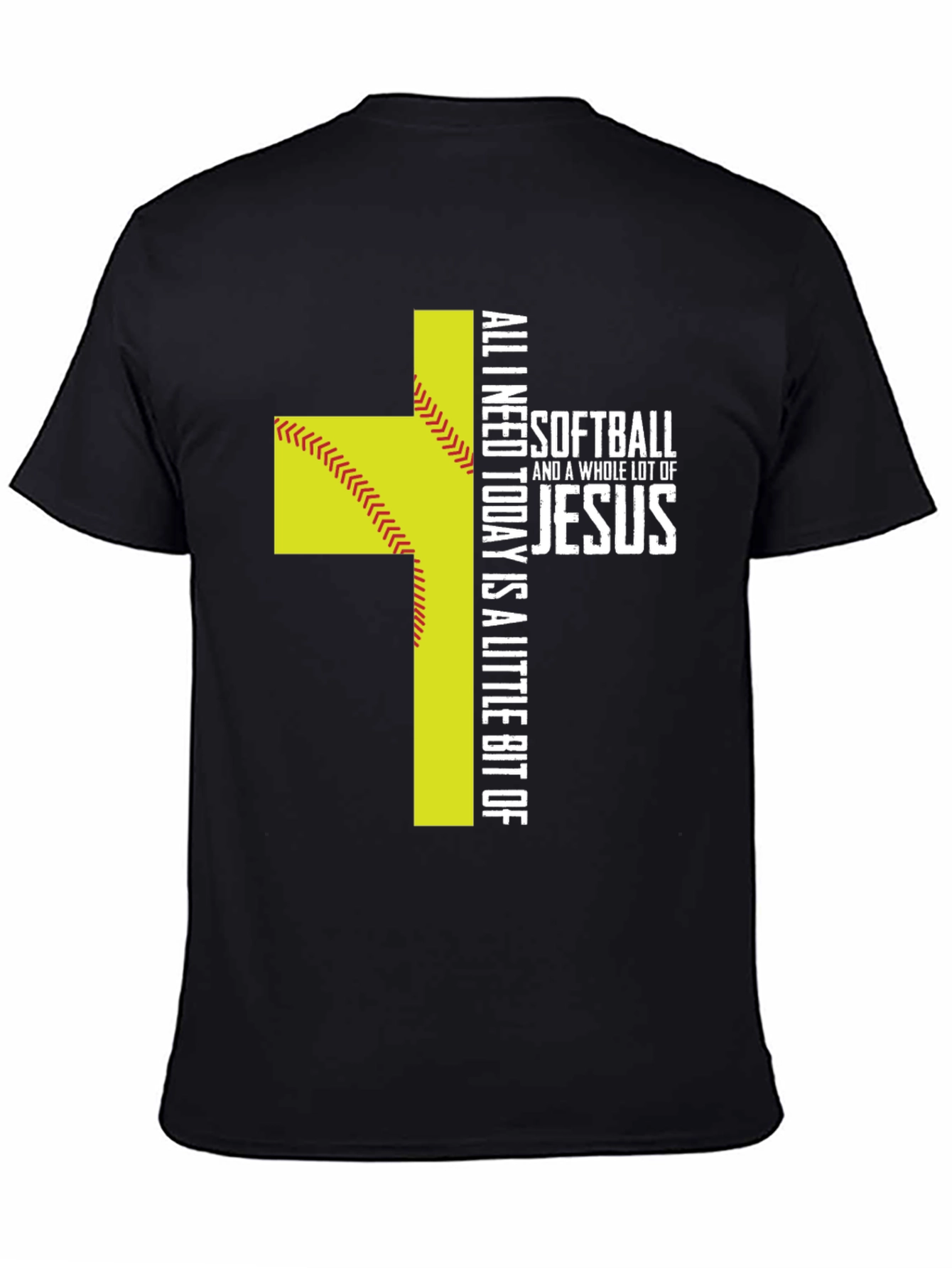 Softball & Jesus Graphic T-Shirt