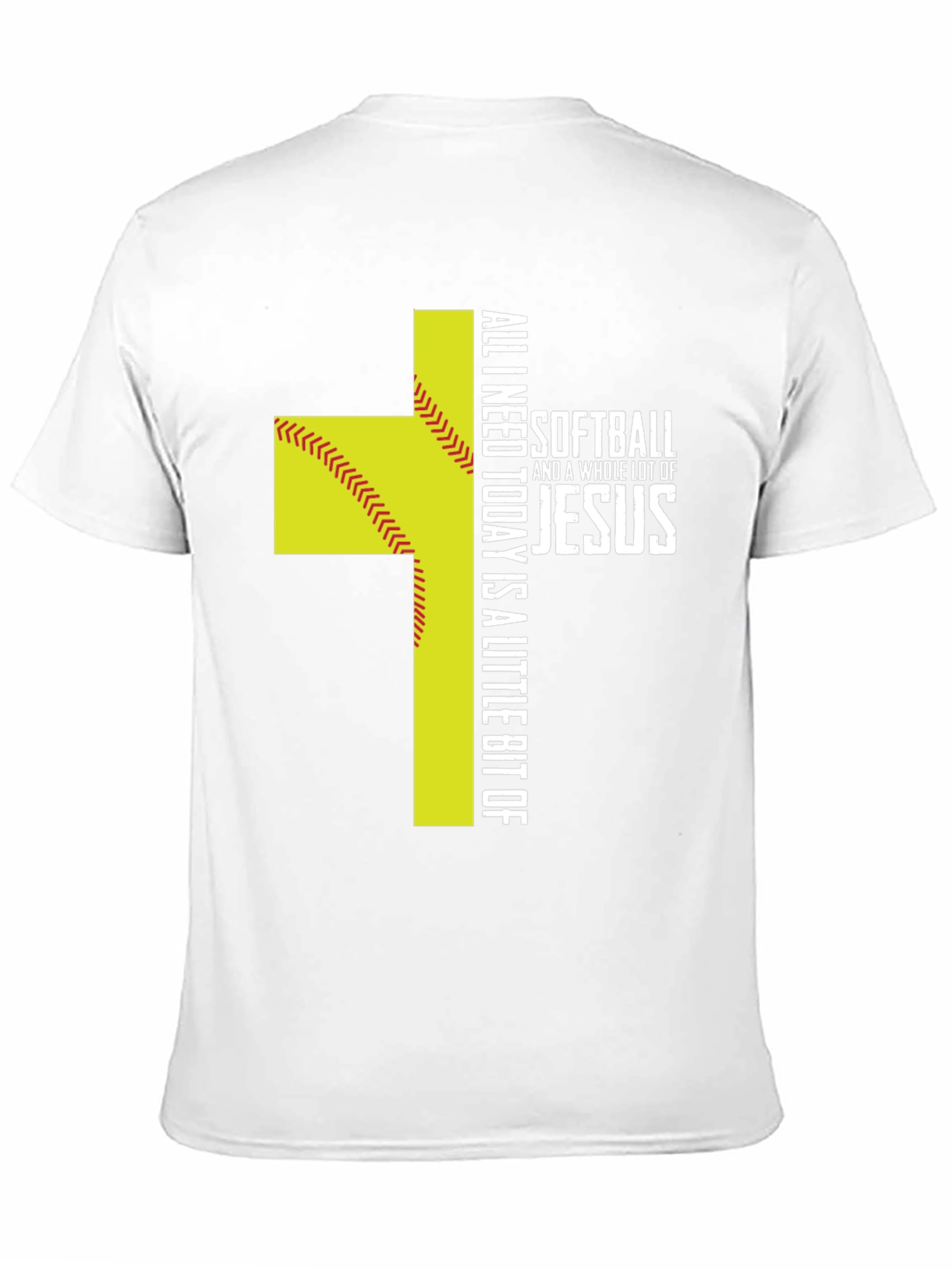 Softball & Jesus Graphic T-Shirt
