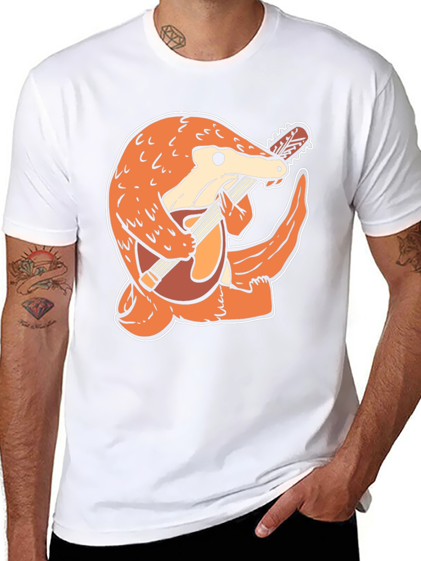 Aardvark Guitarist Black T-Shirt