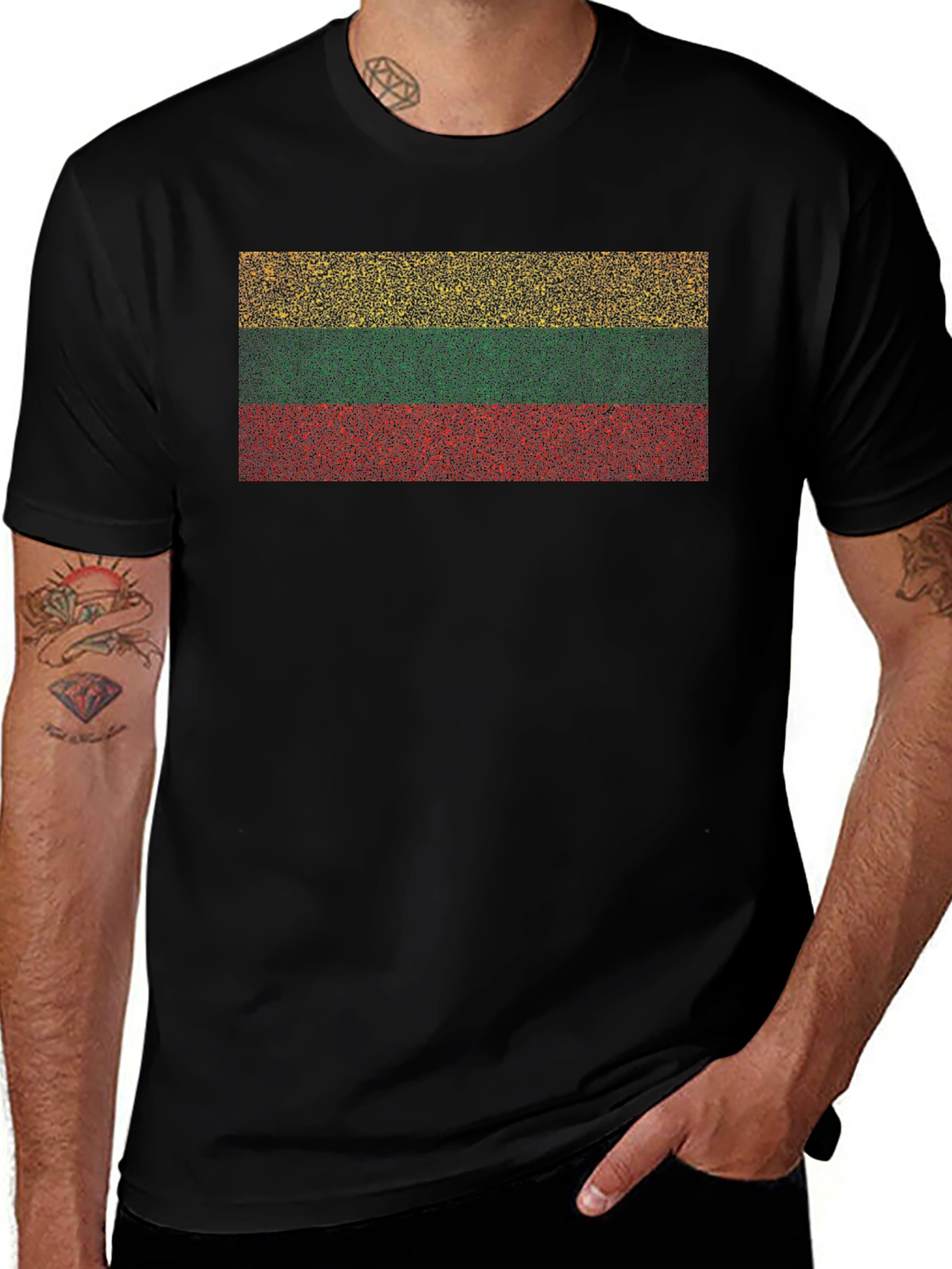 Lithuania Flag Graphic Tee