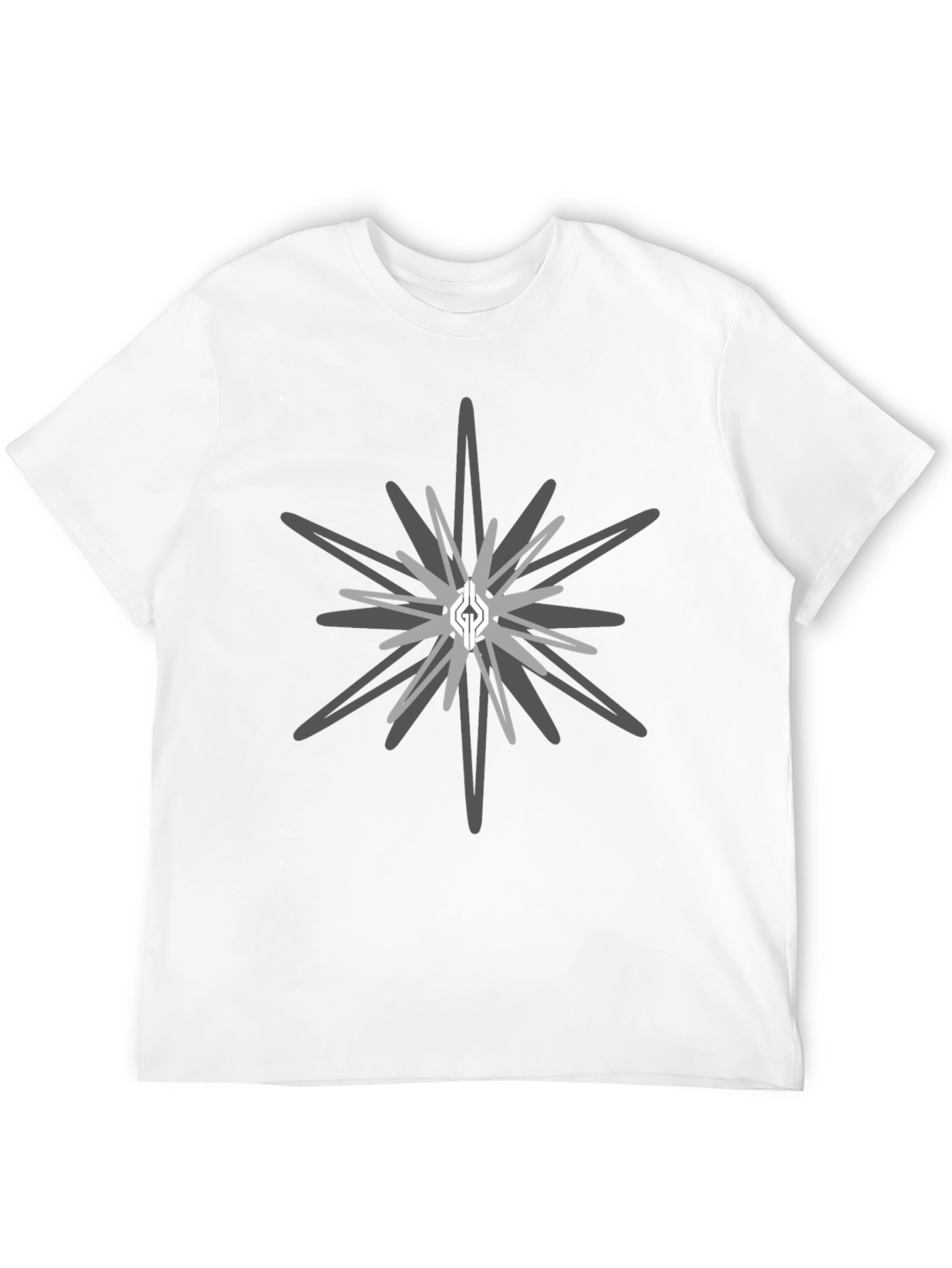 Geometric Starburst Graphic Tee - Stylish Casual Wear