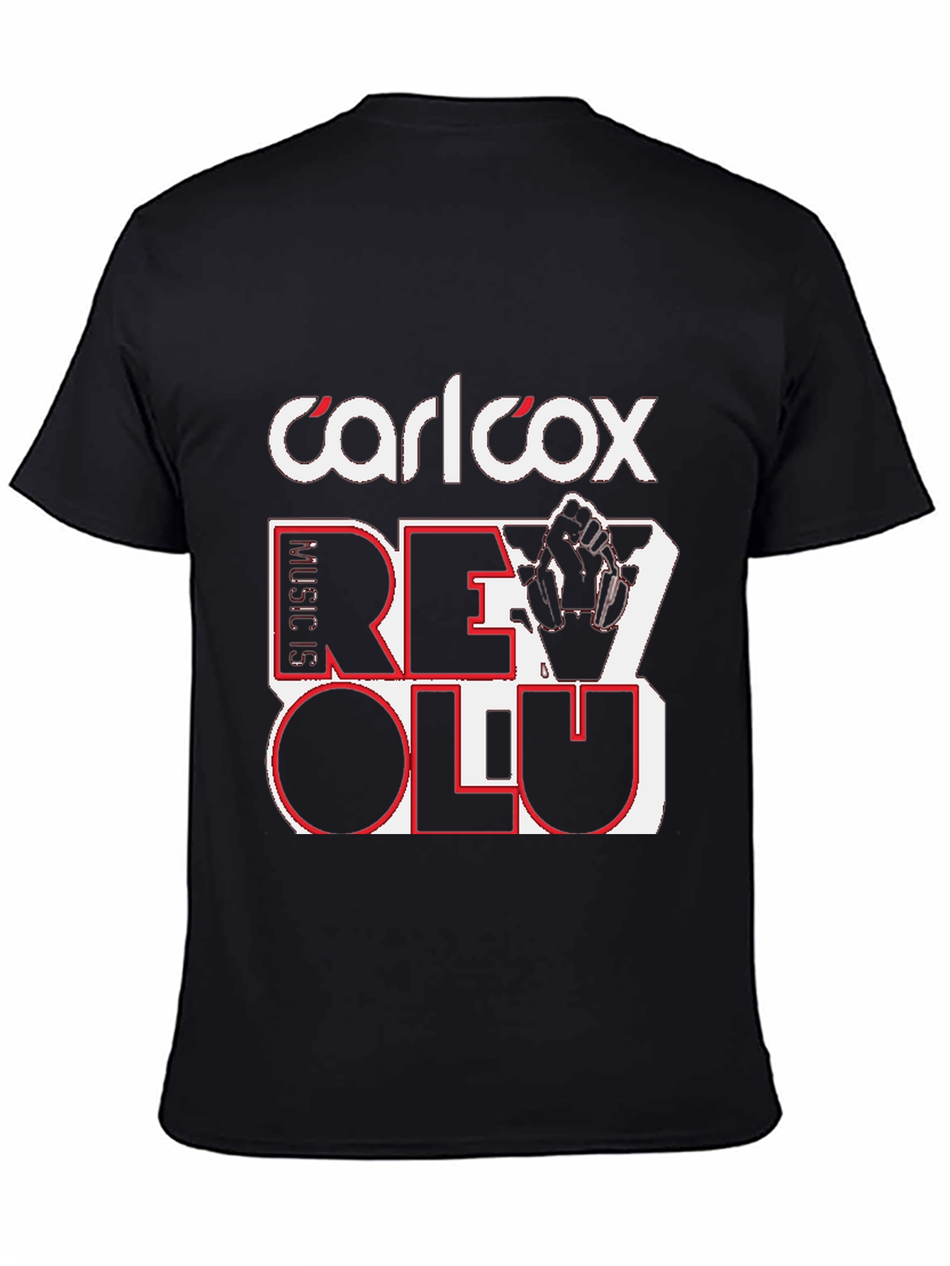 Carl Cox Music is Revolution Black T-Shirt