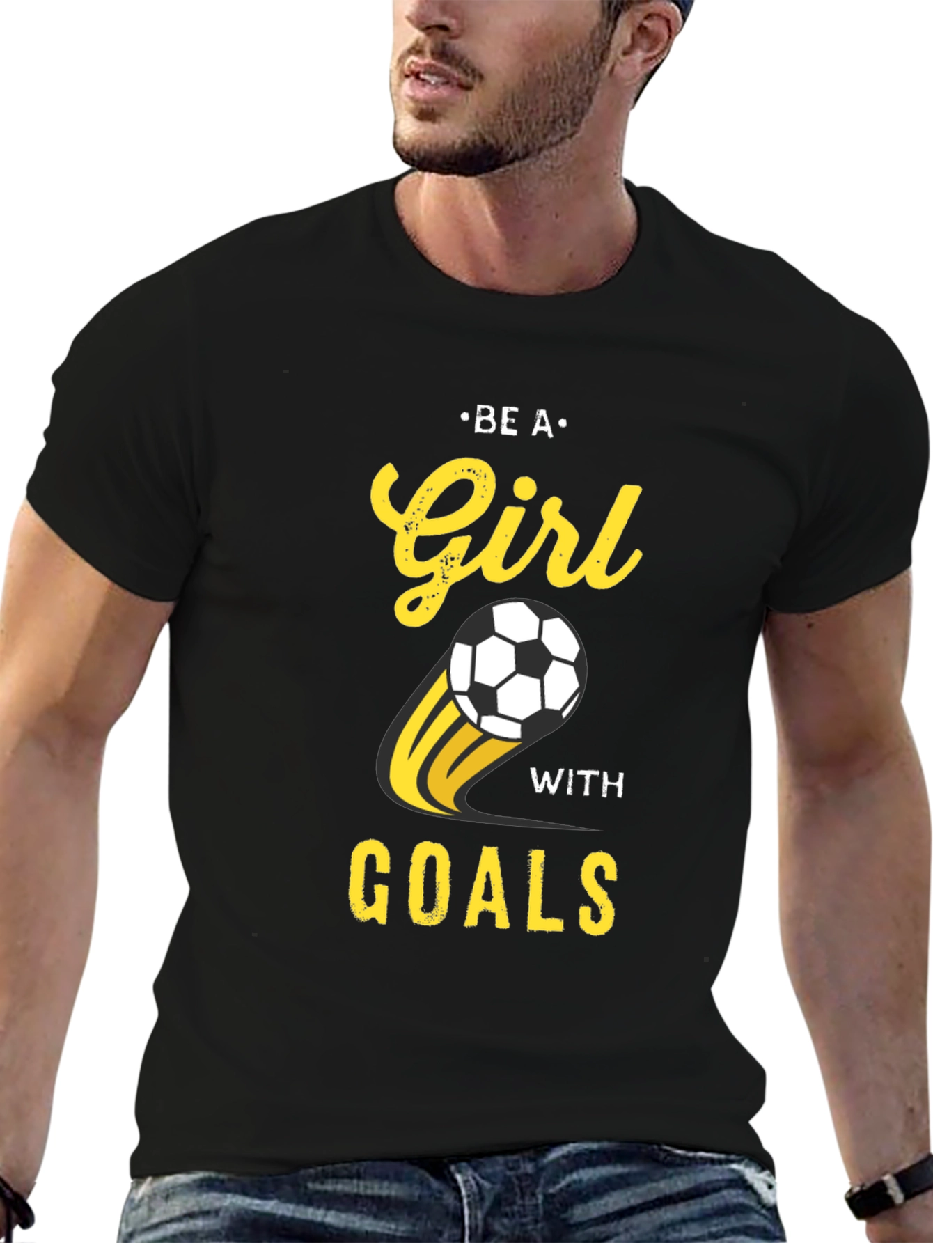 Be A Girl With Goals Soccer T-Shirt