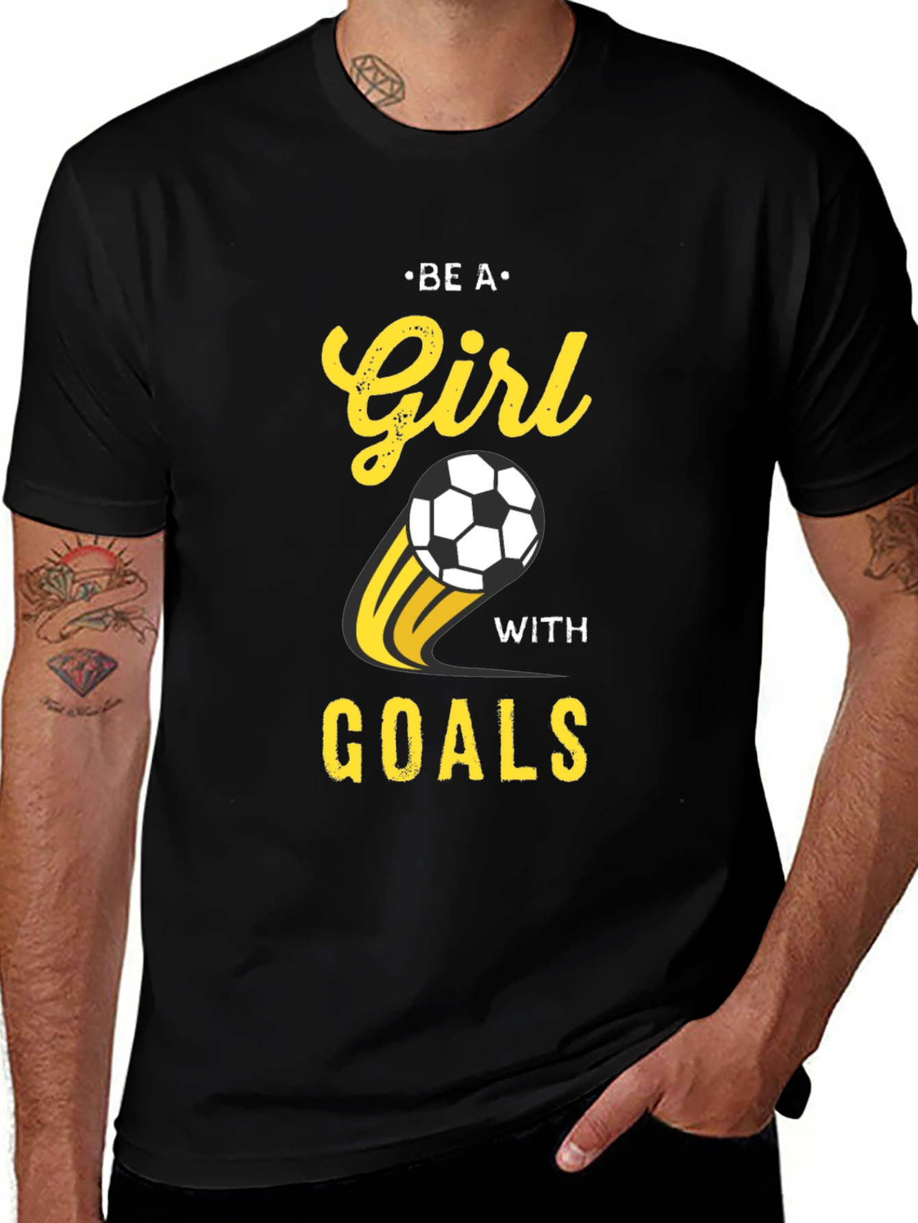 Be A Girl With Goals Soccer T-Shirt