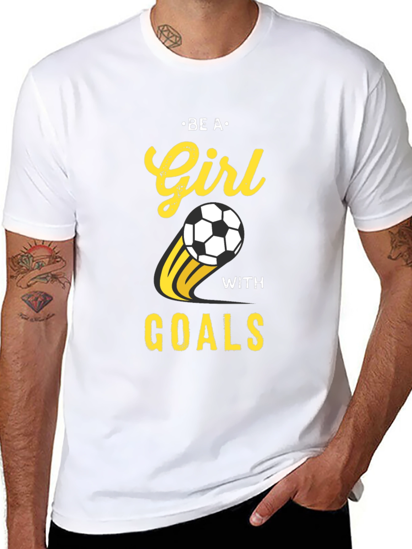 Be A Girl With Goals Soccer T-Shirt