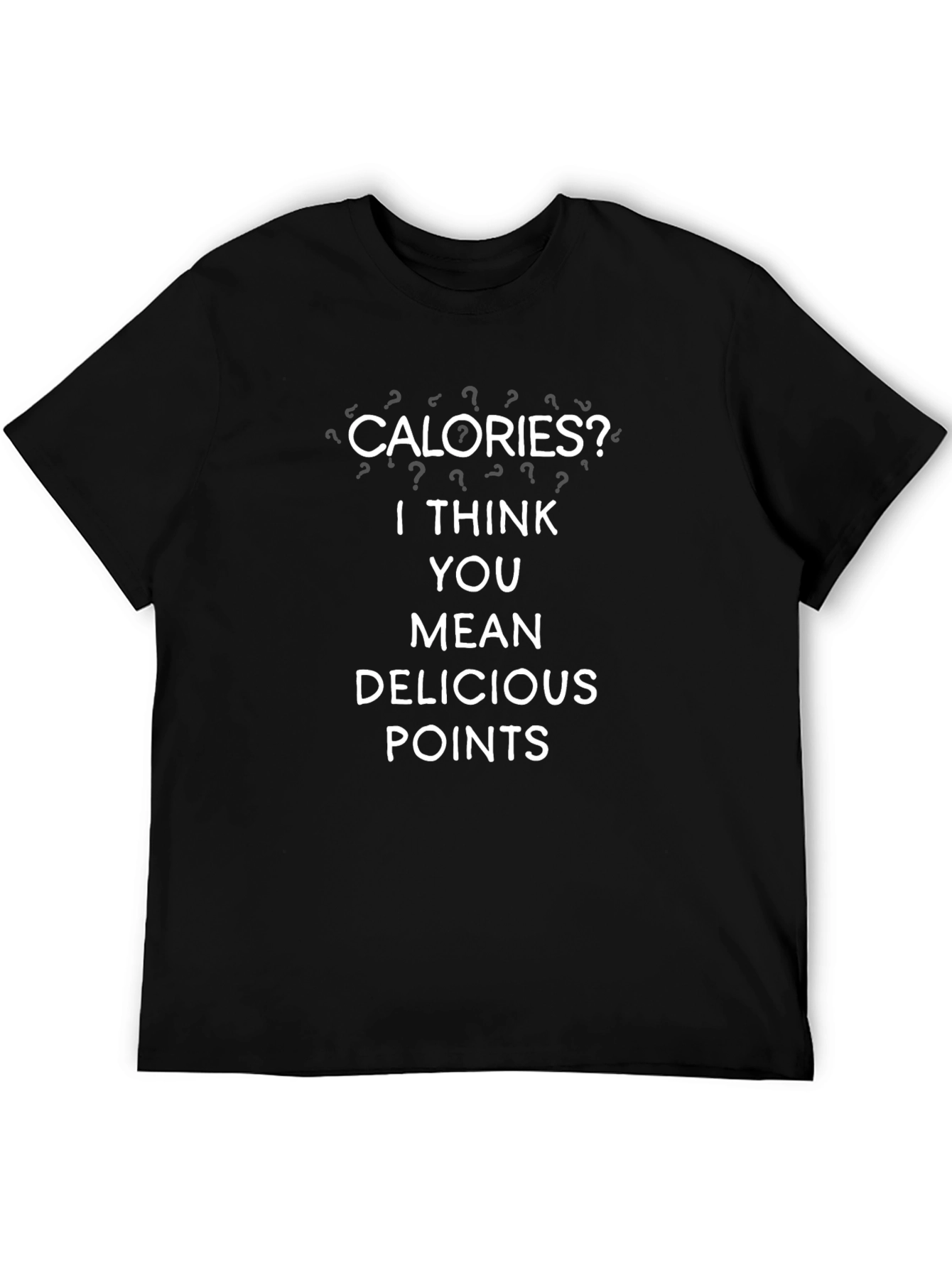 Calorie Humor Black Graphic Tee