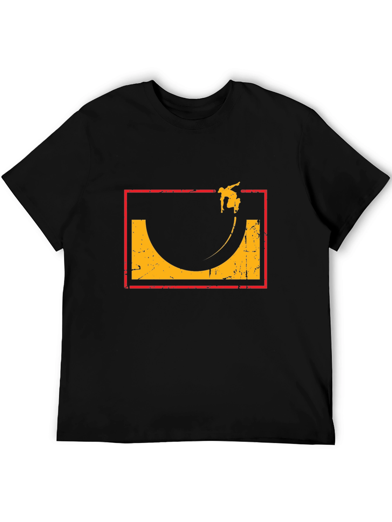 Skate Halfpipe Graphic Tee - Retro Skateboarding Shirt