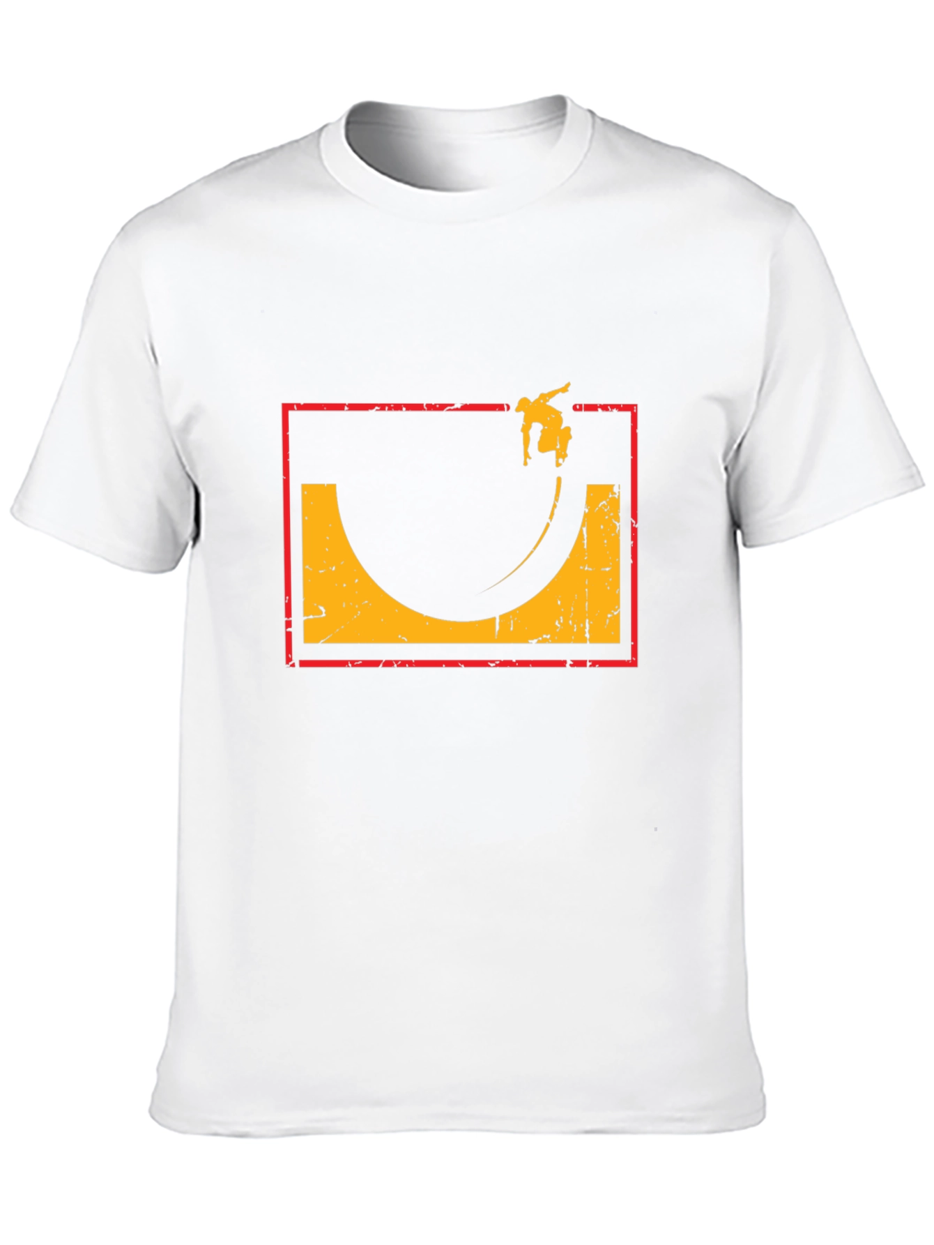 Skate Halfpipe Graphic Tee - Retro Skateboarding Shirt